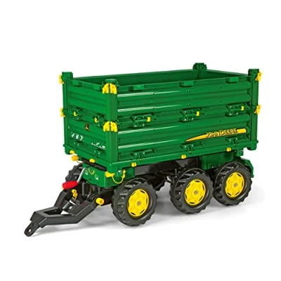 Bild av Rolly Toys rollyMulti Trailer John Deere kipper (trehjulingskruv med gängspole, bakkoppling) 125043