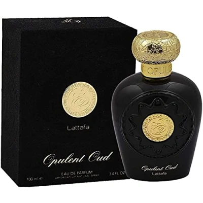 Bild av Lattafa Halal Attar Eau de parfum, spray doft Opulent Oud, mysk, blå, svart, vit, 100 ml
