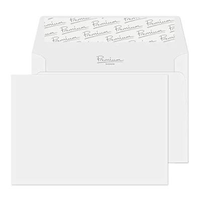 Bild av Blake Business 37154 kuvert självhäftande lim briljant vit wove C6 114 x 162 mm 120 g/m² 25 stycken, våg