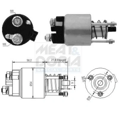 Bild av Magnetbrytare, startmotor MEAT &amp; DORIA 46102