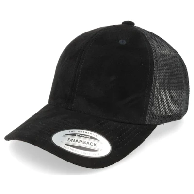 Bild av Flexfit Unisex baseballkeps mocka läder truckerkeps svart en storlek, svart, One size