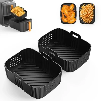 Bild av Ninja Varmluftsfritös tillbehör för Double Stack XL SL400EU, 2 st. silikoninsatser silikonform AF300EU, AF400EU, AF451EU, Foodi Max AF500EU Dual Zone Air Fryer