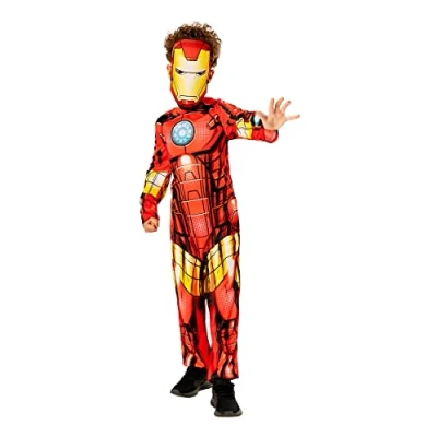 Bild av Rubies 3013225 6 Iron Man barnkostym, grön samling barn maskeradklänning, pojkar, flerfärgad, 5 år halloween