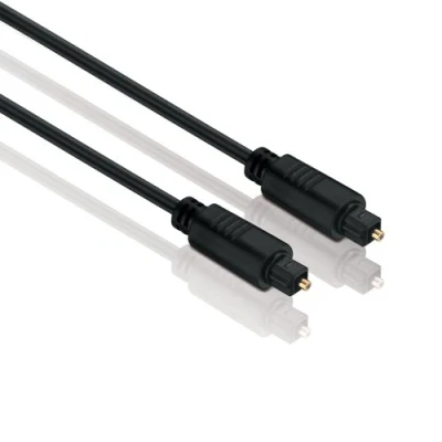Bild av HDSupply TC020 100 Toslink S/PDIF ljudkabel, optisk LWL, kontaktkontakt, Ø 5,0 mm, 10,0 m, svart