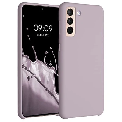Bild av kwmobile Fodral kompatibelt med Samsung Galaxy S21 Plus mjukt skyddande TPU silikonfodral lila moln
