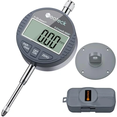 Bild av Neoteck DTI digital urtavla indikator 0,01/.0005 tum sondindikator testmätare räckvidd 0 25,4 mm/1 testindikatorer elektronisk indikatormätare