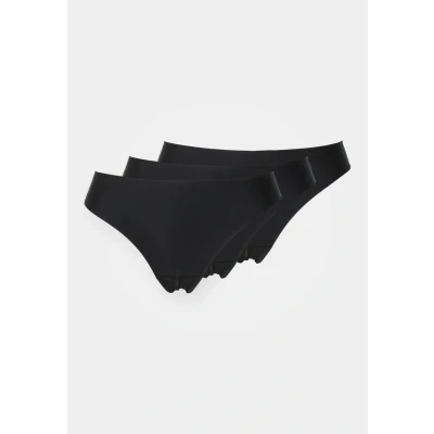 Bild av Lindex Invisible Thong 3 PACK String, Storlek: XS, Black