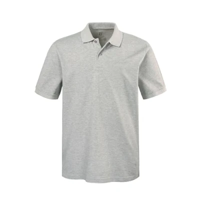 Bild av JP 1880 herrstora storlekar, överdimensionerade herrkläder, L 8XL, pikétröja, basic, halvkort ärm, piké, upp till 10XL 702560, Grå melange, 3XL