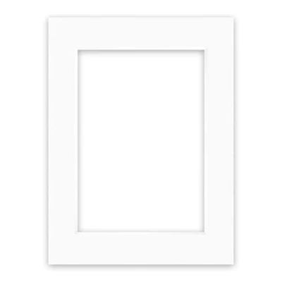 Bild av nielsen Conservation Passepartout kartong 1,5 mm yttre format 30x40 cm för bildformat 20,5x29,5 (även DIN A4) rent vitt (ljusvit) slät yta