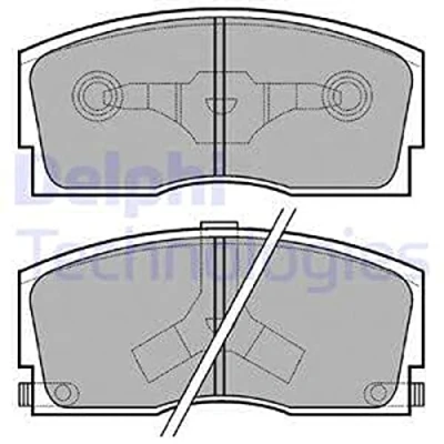 Bild av Bromsbeläggsats, daihatsu applause halvkombi i, ii, charade iii, iv, sedan 04491 871
