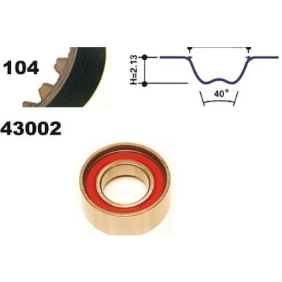 Bild av MAPCO 23002 Kit de distribution 104 FIAT: Punto I 3/5 portes, Panda Uno portes