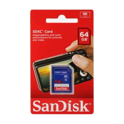 Bild av SanDisk SDSDB 064G B35 64 GB SDXC Class 4 Memory Card Blue (Label May Change)