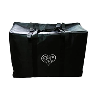 Bild av Föräldrar stolt vadderad transportväska för barnvagnar barnstolar med fixeringsbälte, svart, 85x60x43 cm (1er Pack)