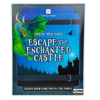 Bild av Talande bord fly det förtrollade slottet räddar draken Escape Room spel, spricka fodralet pussel, ledtrådar, QR koder familjespel för barn hjärngympa pussel åldrarna 9+, 1 6 spelare