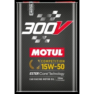 Bild av Motul 300V Competition ESTER Core Techn. 15W 50 5I Huile moteur 110861 VOLKSWAGEN: Golf 2, 4, AUDI: A4 B5 Avant, A3 3/5 portes