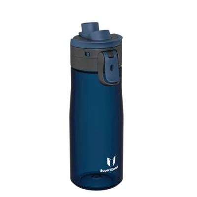 Bild av Super Sparrow Vattenflaska 750ml Dricksflaska med Sugrör BPA Fri, Läckfri Idealisk Tritan Sportflaska för Sport, Cykel, Fitness, Universitet, Utomhus Lätt, Hållbar