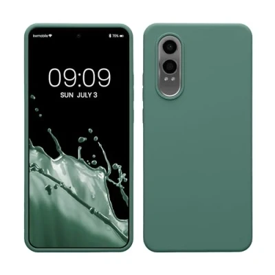 Bild av kwmobile fodral kompatibelt med OnePlus Nord CE 4 Lite 5G TPU silikon telefonskydd mjuk finish skogsgrön