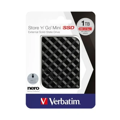 Bild av Verbatim Store &#039;n&#039; Go Extern Hårddisk 1TB Svart