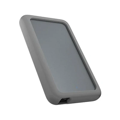 Bild av ICY BOX Externt USB C kapsling för 2,5 tums SATA HDD/SSD, 3,1 (Gen 2, 10 Gbit/s), aluminium, silikonskydd, grått
