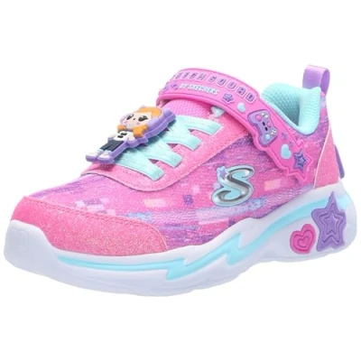 Bild av Skechers Snuggle Sneakers pink/multicoloured för barn, Storlek: 33, Pink/multi coloured Textil/syntet