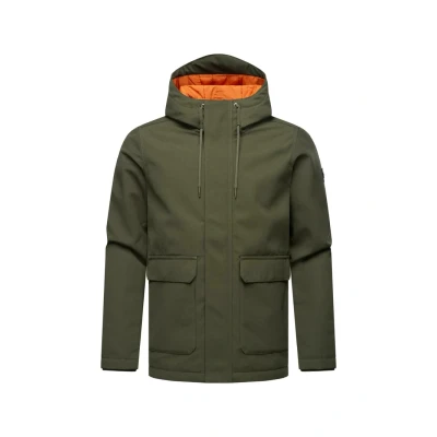 Bild av Ragwear herr varm vattentät vinterjacka kort med huva Mr Them YOUMODO S 3XL, Dark Olive25,