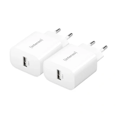 Bild av Intenso W5A white double pack USB C adapter 5 W A Vit Vägguttag