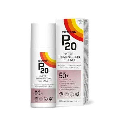 Bild av P20 ® Hyperpigmentation Defence SPF 50+ Minskar och förhindrar solrelaterade mörka fläckar Skydd förebyggande mot för tidigt åldrande 50 gram