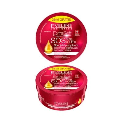 Bild av Eveline Cosmetics S.O.S specialiserad intensiv regenereringskräm för ansikte och kropp 175 ml 10% UREA djup fukt regenerering