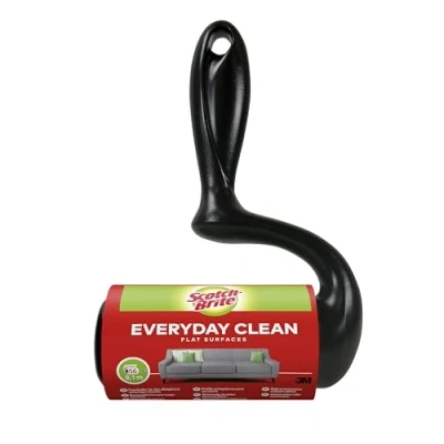 Bild av Scotch Brite Everyday Clean Flat Surface Lint Roller 1 rulle 56 ark fungerar bra på husdjurshår, kläder, möbler och mer