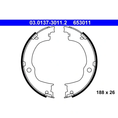 Bild av Bromsbackar, sats, parkeringsbroms Ate 03.0137 3011.2