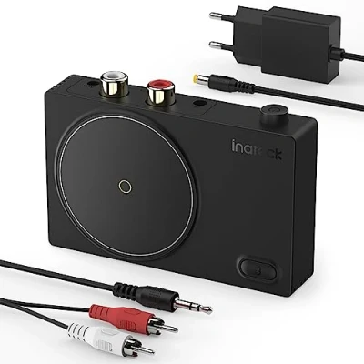 Bild av Inateck Bluetooth mottagare 5.1 ljudadapter, med 50 cm RCA till 3,5 mm AUX kabel, för stereo /högtalare/3,5 headset, BR2001