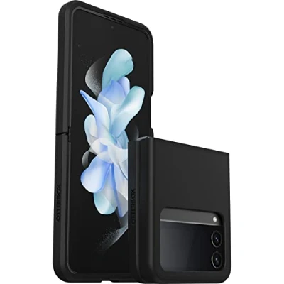 Bild av OtterBox Thin Flex skal för Samsung Galaxy Z Flip4, stöttåligt, fallsäkert, tunt i två delar, testad till militärstandard, vikbara telefoner, Svart