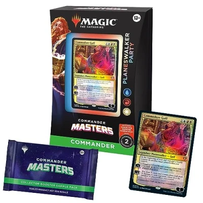 Bild av Magic The Gathering Commander Masters Deck Planeswalker Party (2 Card Collector Booster Sample Pack Engelsk Version), Flerfärgad, D2606000
