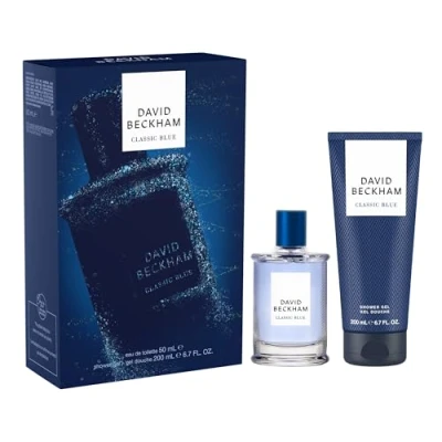 Bild av David Beckham Klassisk blå presentask Eau de Toilette 50 ml och duschgel 200 ml, fruktig aromatisk doft för honom