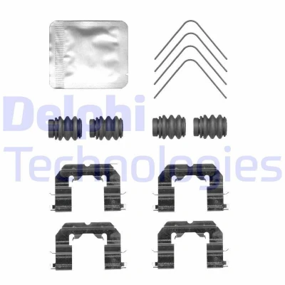 Bild av DELPHI LX0765 Kit d&#039;accessoires, plaquette de frein à disque KIA: Rio 4