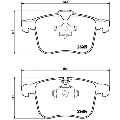 Bild av BREMBO P 59 046 Jeu de plaquettes frein PRIME LINE Ring préparé pour indicateur d&#039;usure avec clip piston accessoires SAAB: 9 3 Berline
