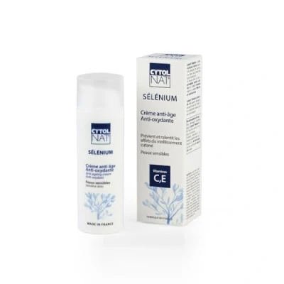 Bild av Cytolnat Selenium Anti age antioxidantkräm Känslig hud Förebygger och saktar ner hudens åldrande Stärker immunförsvar 50 ml