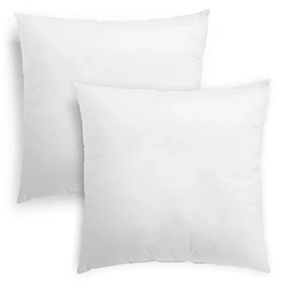 Bild av sleepling 197190 Set om 2 fiberkuddar dubbelpack Innersoffkudde dekorativa kuddar och andas tvättbar 60 grader Ökotex Tillverkad i EU 45 x cm, vit