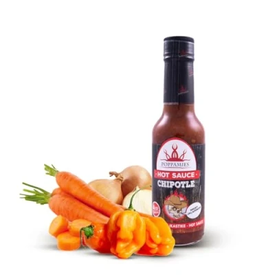 Bild av Poppamies Chipotle Hot Sauce Glutenfri, laktosfri, vegansk Styrka: 4/10 150 ml
