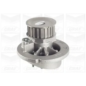 Bild av GRAF PA541A Pompe à eau 23 avec joint d&#039;étanchéite mécanique Tôle d&#039;acier pour transmission par courroie de distribution OPEL: Corsa C 3/5 portes