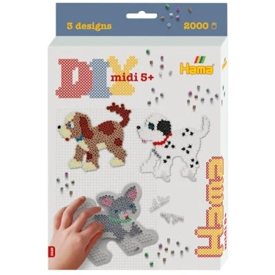Bild av Hama Midi Hanging Box Dogs And Cat 2000 pcs.