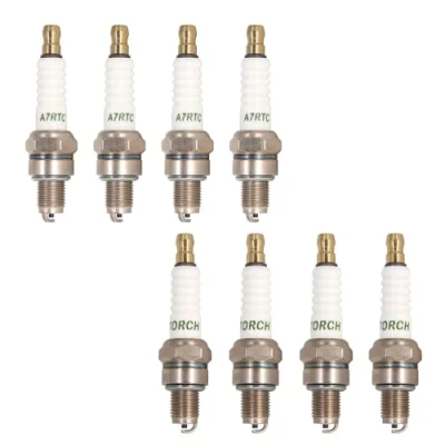 Bild av 8 Bitar TORCH A7RTC Screw Terminal Tändstift ersättande NGK 4549 CR7HSA Tändstift, för Denso 4008/U22FSR U 5383/IUF22, Bosch UR3AS Champion Z9Y Copper Plus 808, OEM