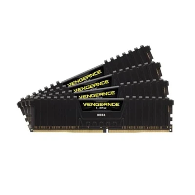 Bild av Corsair CMK64GX4M4A2400C14 Vengeance LPX 64GB (4x16GB) DDR4 2400Mhz C14 XMP 2.0 High Performance Desktop Memory Kit, Black