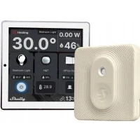 Bild av Set Shelly Wall Display Control Panel (white) BLU H&amp;T Ivory