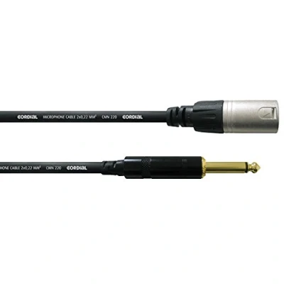 Bild av Cordial CCM 5 MP, XLR (3 pin), Hankoppling, 6,35mm, m, Svart