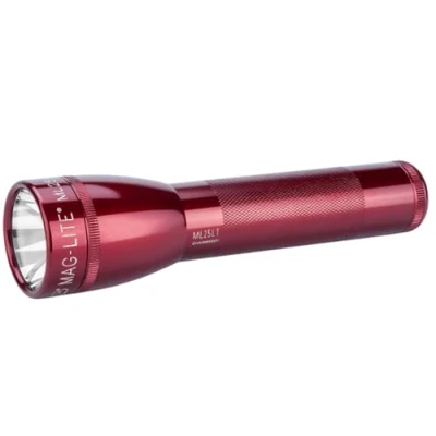 Bild av Maglite Airelec ML25LT LED 2 cell C ficklampa, röd S2036