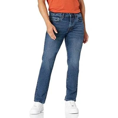 Bild av Amazon Essentials Men&#039;s Jeans smal passform, Vintage tvättad, 36W / 31L