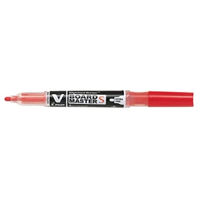 Bild av PILOT 10138 V Board Master Begreen markör extra fin konisk spets plockad påfyllningsbar flytande bläck 1,3 mm röd