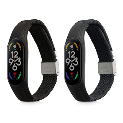 Bild av kwmobile Klockarmband i nylon kompatibelt med Xiaomi Mi Band 7 2x Fitness Tracker ersättningsarmband lås