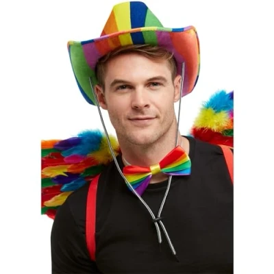 Bild av Smiffys regnbåge cowboyhatt